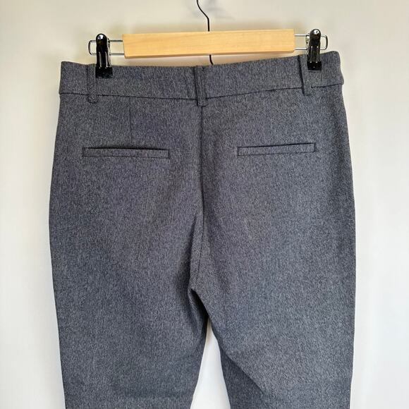 Loft Sutton Skinny Gray Flat Front Straight Office Dress Pants Womens 4P Suit - Picture 10 of 15